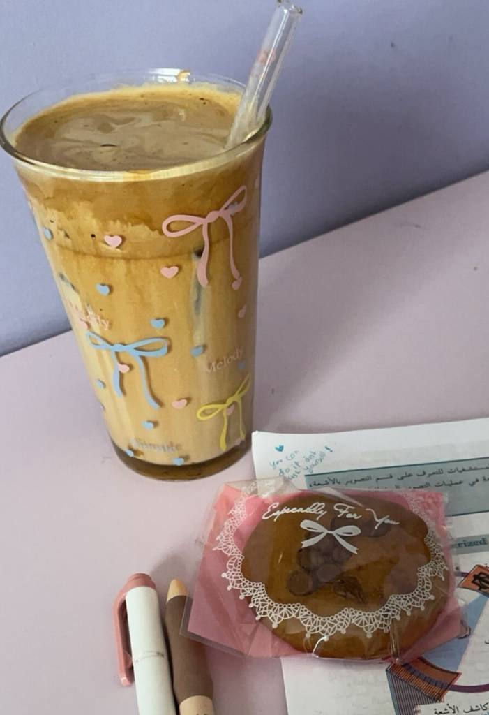 🩵🎀​​ كوب ببيونات شفاف