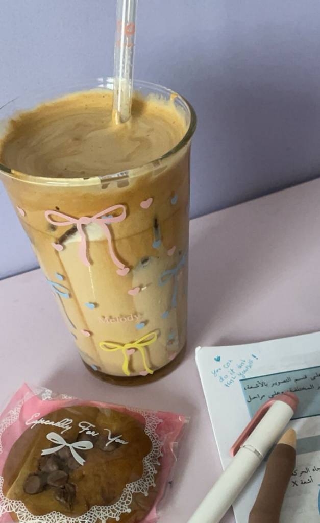 🩵🎀​​ كوب ببيونات شفاف