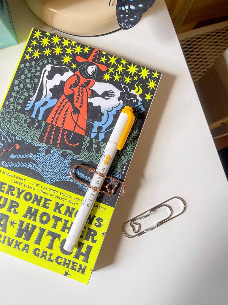 ​🖌️​📖​ملقط كتب مع حامل قلم