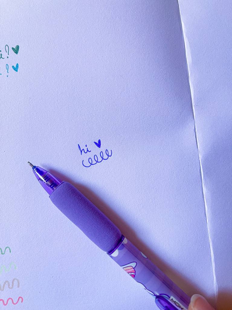 💜🐰​أقلام أرانب حبر أزرق مع ممحاة