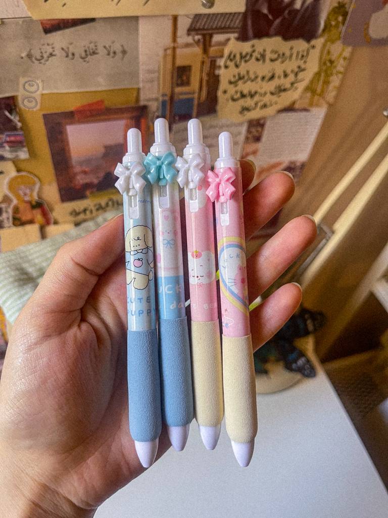 🎀🐶​​أقلام حيوان لطيف حبر أسود