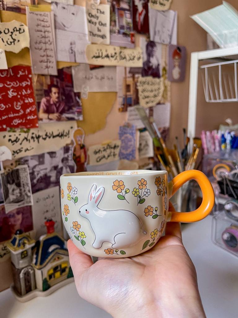 🌸🐇كوب الأرنب اللطيف