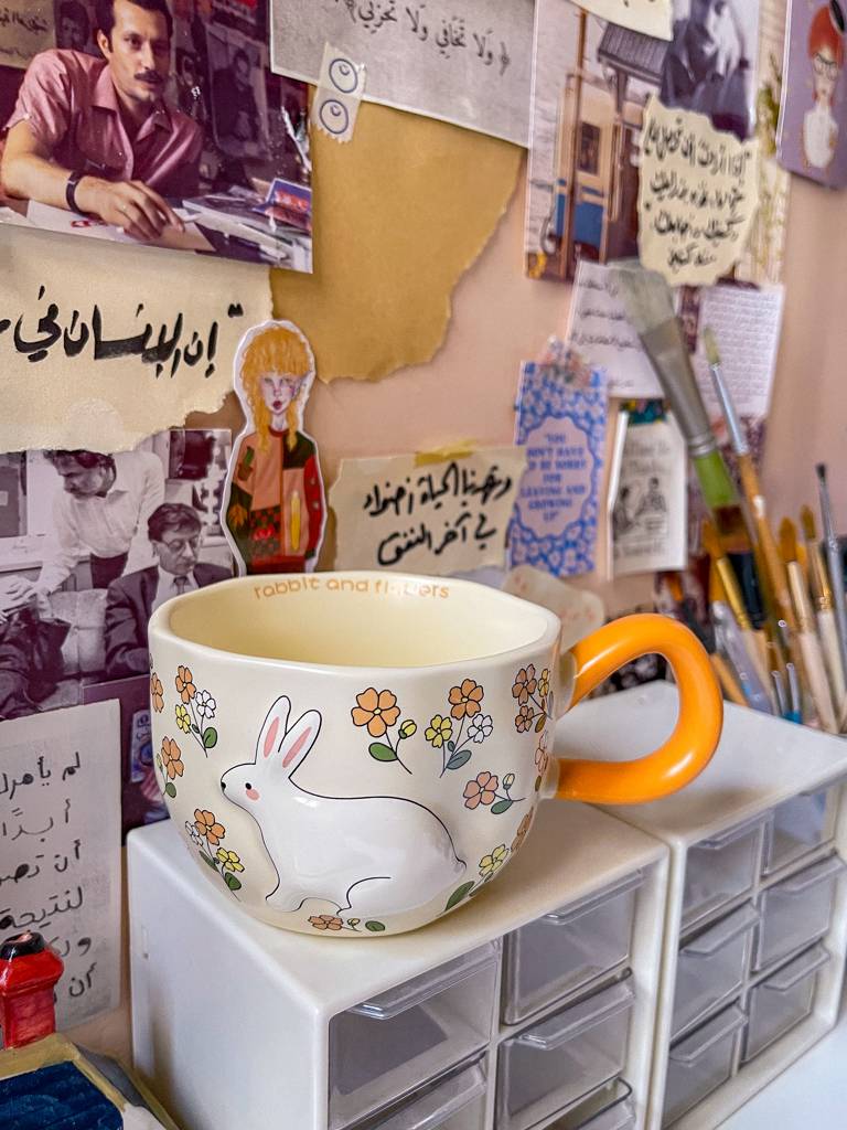 🌸🐇كوب الأرنب اللطيف